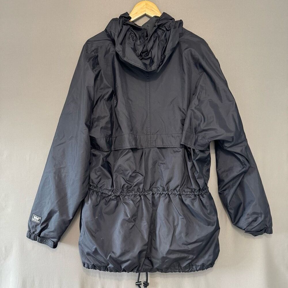 Helly Hansen Black Packable Zip Up Jacket Size La… - image 2